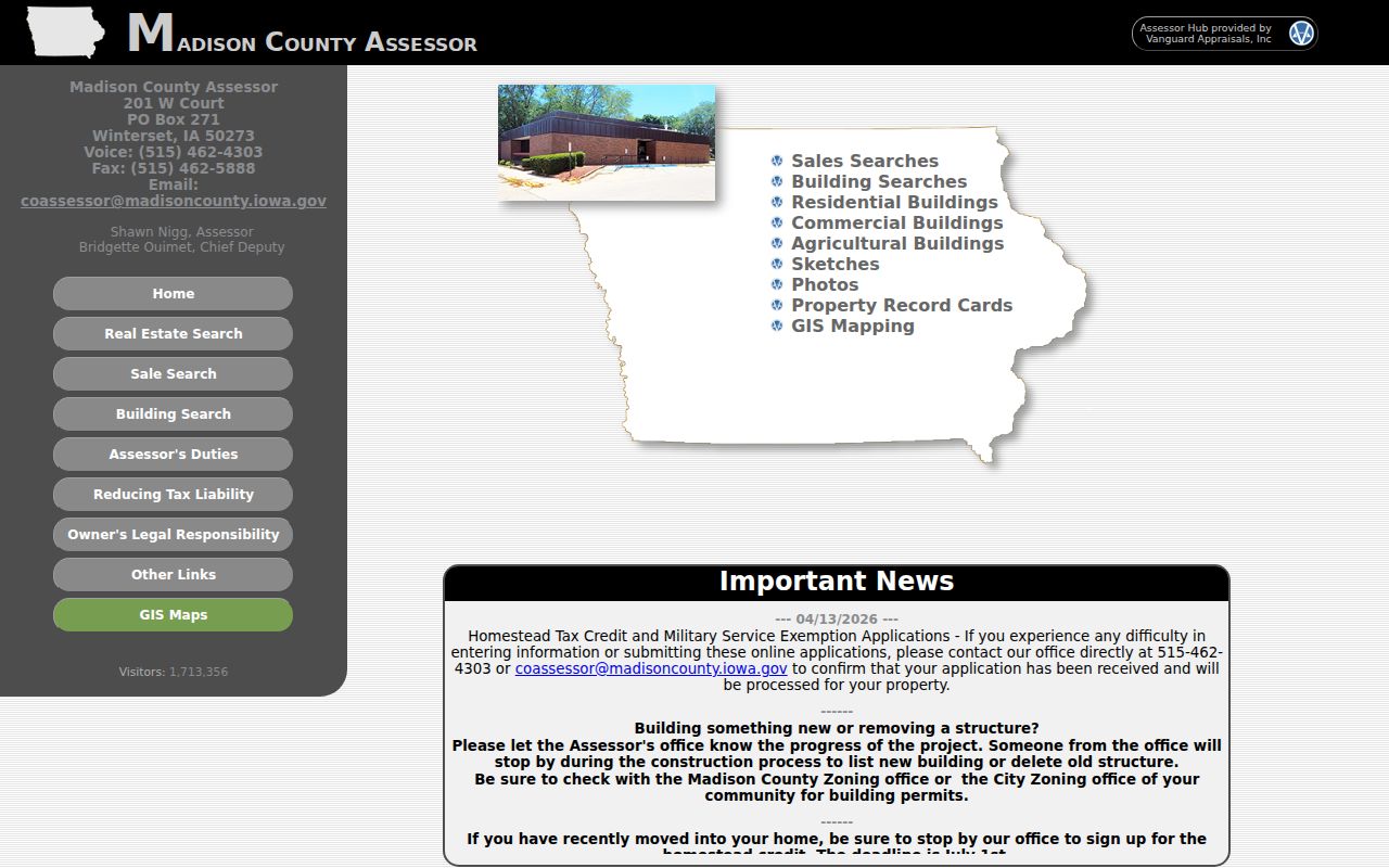 Madison County assessor property search for West Des Moines neighbor parcels