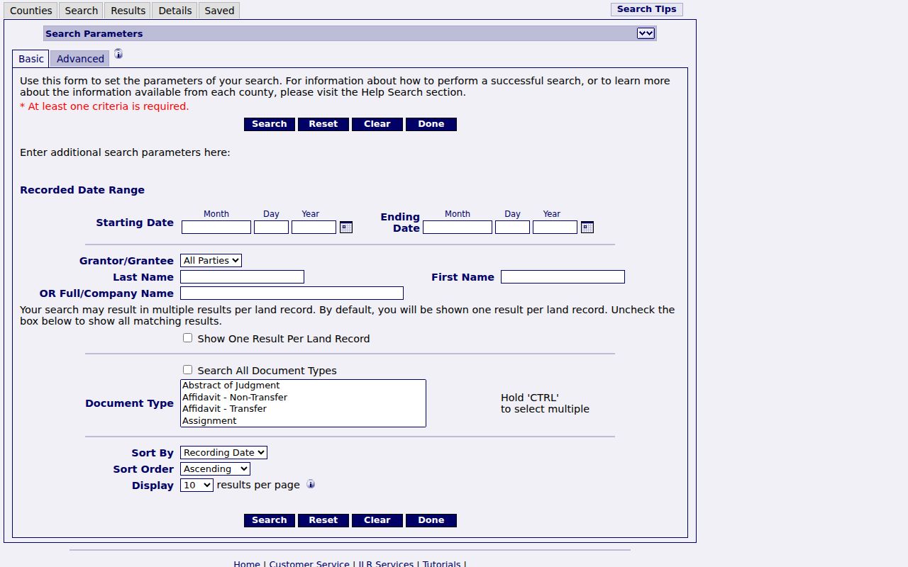 Iowa Land Records search for tracing prior West Des Moines deed parties